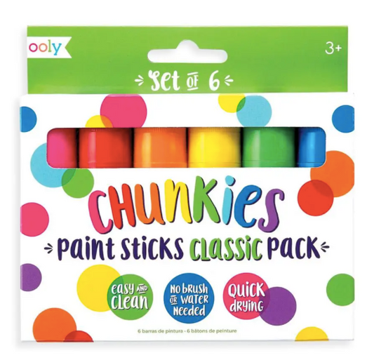 Chunkies Paint Sticks- Classic 6 Pack - Ooly
