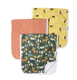 Premium Burp Cloths (3 pack)- Atwood - Copper Pearl