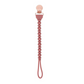 Sweetie Strap™ Silicone One-Piece Pacifier Clips Rosewood