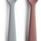 Silicone Feeding Spoons-(Stone/Cloudy Mauve) 2-Pack
