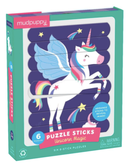 Unicorn Magic Puzzle Sticks - mudpuppy