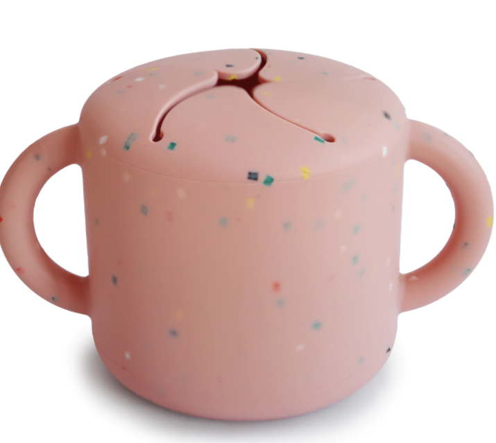 Snack Cup (Powder Pink Confetti) - Mushie & Co