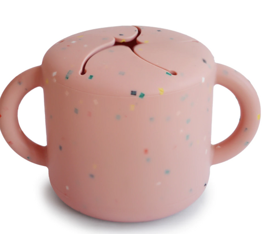 Snack Cup (Powder Pink Confetti) - Mushie & Co