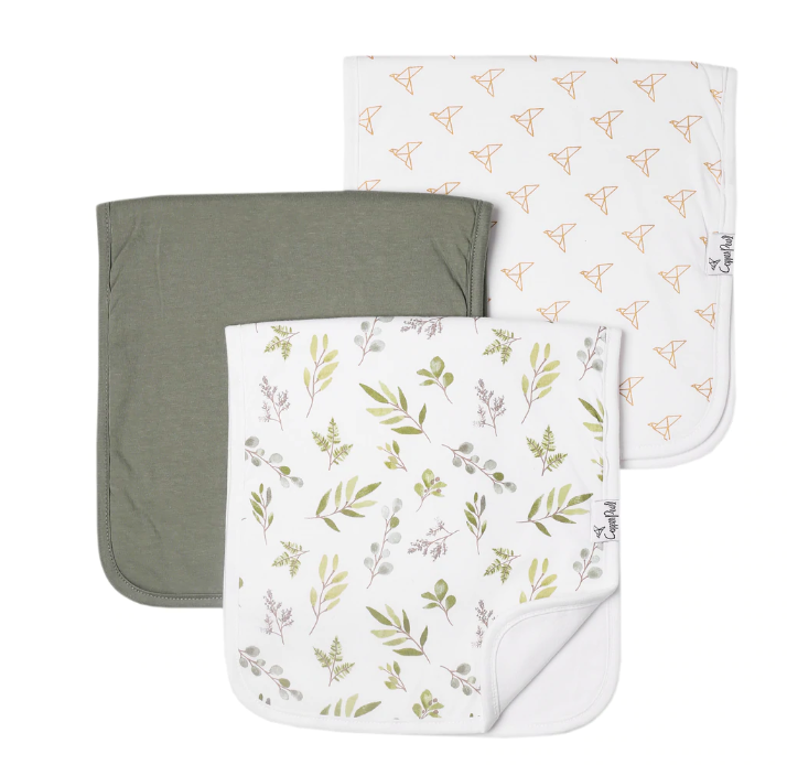 Premium Burp Cloths (3 pack)- Haven - Copper Pearl