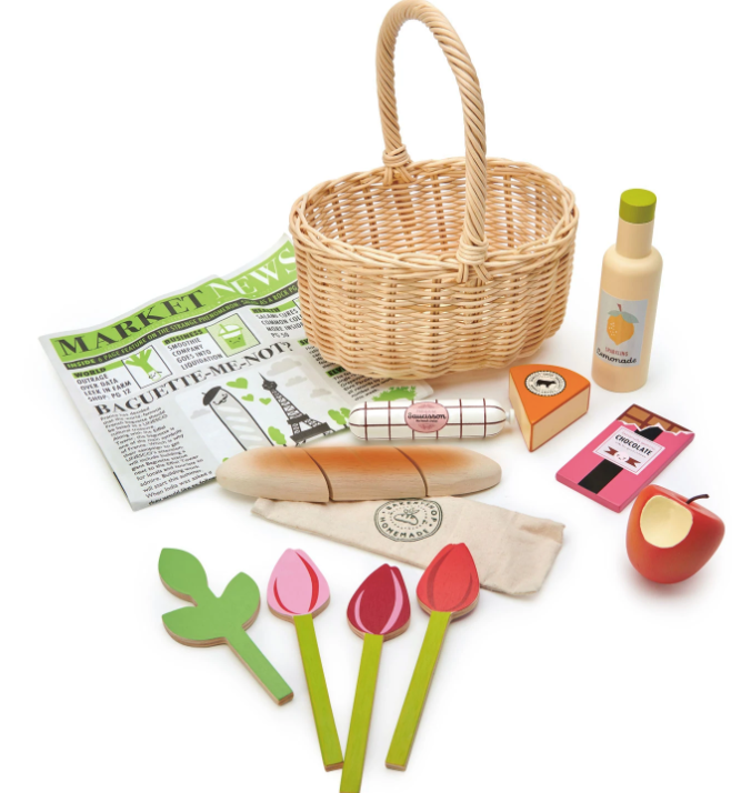 Wicker Shopping Basket - Tender Leaf