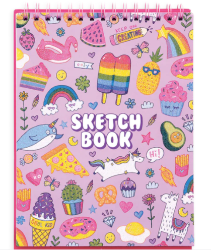 Sketch and Show Standing Sketchbook- Cute Doodle World - Ooly