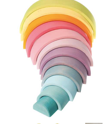 Wooden Pastel Rainbow-Large - Grimms