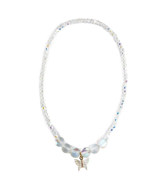 Crystal Butterfly Necklace - Great Pretenders