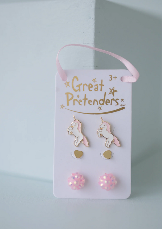 3 Set Earrings Unicorn - Great Pretenders