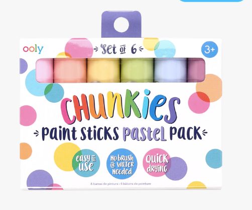 Chunkies Paint Sticks- Pastel 6 Pack  lol - Ooly
