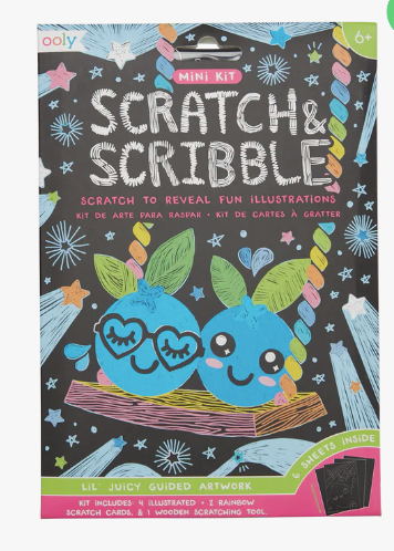 Mini Scratch & Scribble Art Kit: Lil Juicy - Ooly