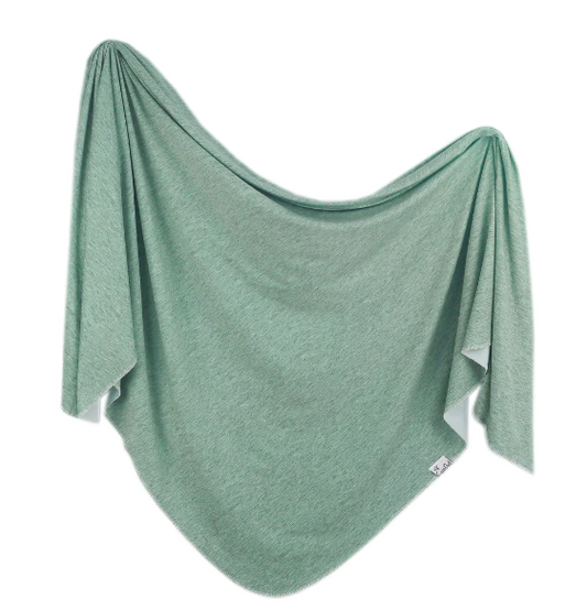 Knit Swaddle Blanket- Emerson - Copper Pearl