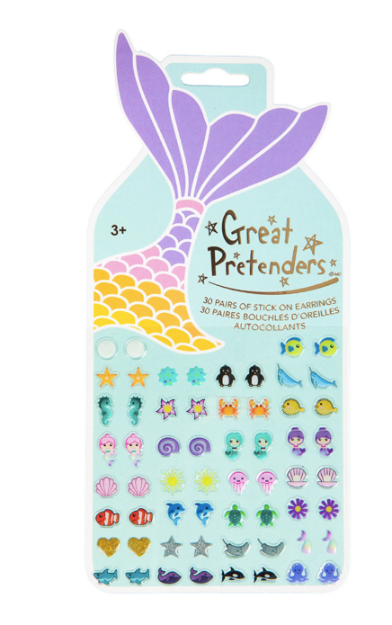 Stick On Earrings- Mermiad - Great Pretenders