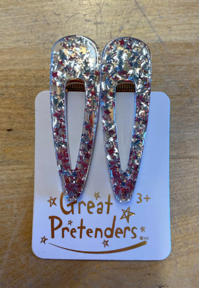 Gel Sparkle Hair Clips - Great Pretenders