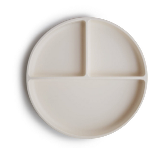 Silicone Plate- Ivory - Mushie & Co