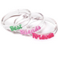 VAL-Best Friends Forever Green Pink Bangles