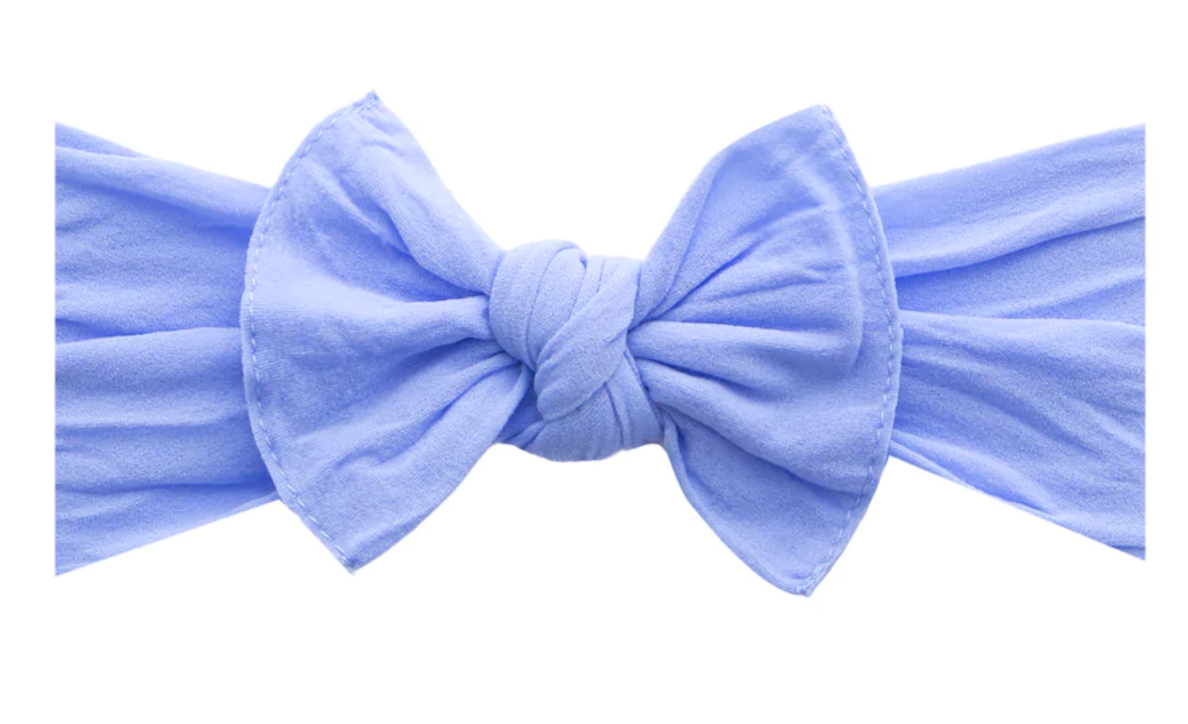 Periwinkle Classic Knot Bow Headband - Baby Bling
