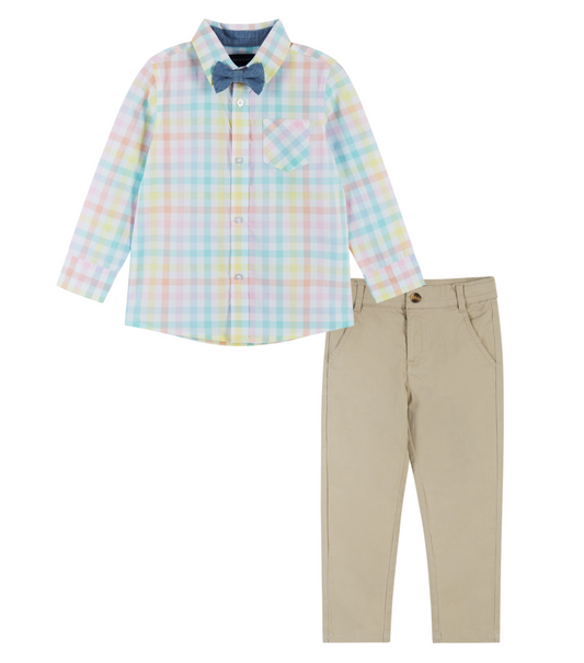 Easter Plaid Outfit - Andy & Evan