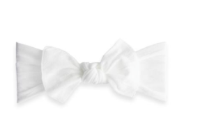 White Classic Knot Headband - Baby Bling