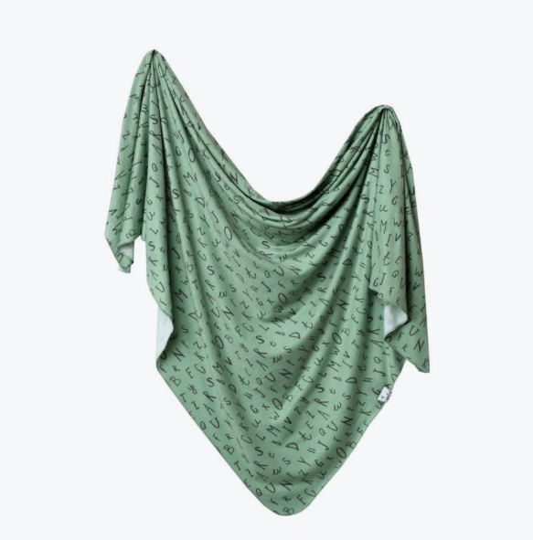 Knit Swaddle Blanket- Poe - Copper Pearl