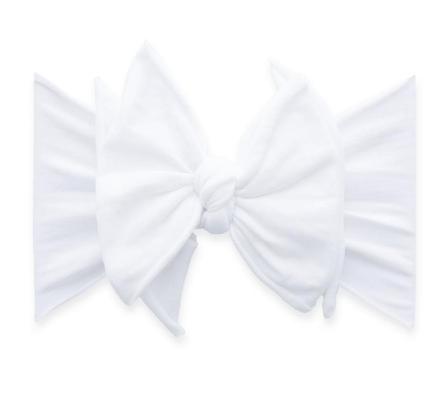White FAB-BOW-LOUS Headband - Baby Sweet Pea's Boutique