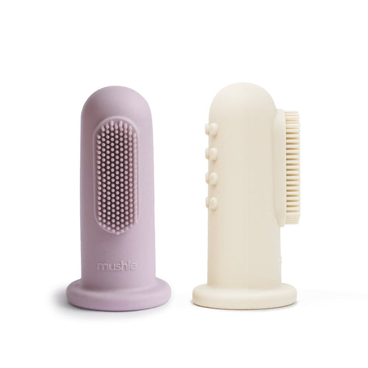 Finger Toothbrush-Soft Lilac-Ivory