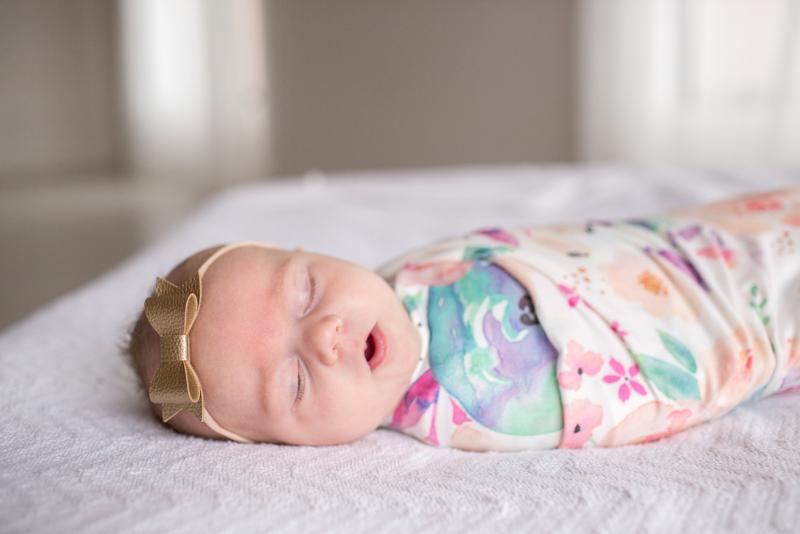 Knit Swaddle Blanket- Bloom - Copper Pearl