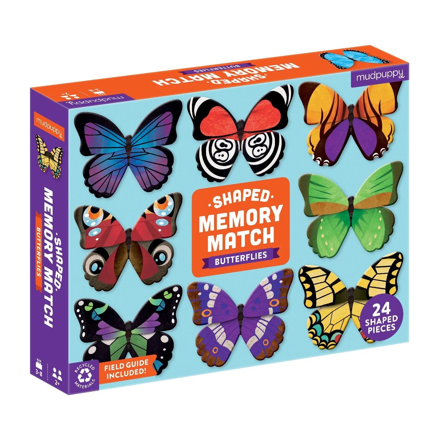 Shaped Memory Match Butterflies - mudpuppy