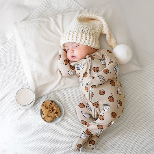 Cookies and Milk Zip Romper - Brave Little Ones