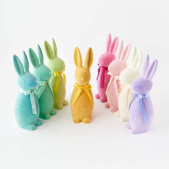Flocked Pastel Standing Bunny - One-Hundres 80 Degrees